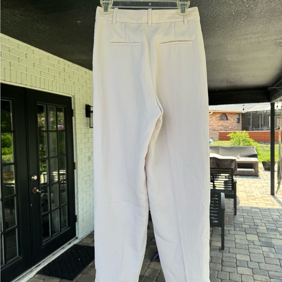 Aritzia Wilfred Pant High-Waist Wide Leg Japanese Crepe Trousers Size 4 Lilac - Picture 15 of 15